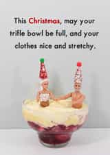 Funny trifle card for the festive season this christmas! created by Bold & Bright Cards