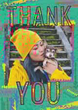 Personalised Photo Card created by Amelia Betty - thank you colourful Personalised Photo Card 48737