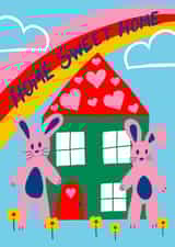 Home Sweet Home Card, to celebrate a New Home created by Milk & Roses