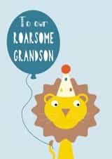 Grandson Birthday Card | New Grandparents card | New Baby Grandson created by Stripey Cats