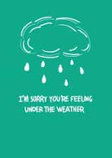 Cute well wishes card. Get well soon. created by Lily the Print