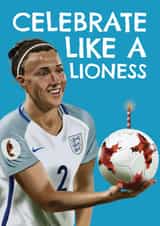 Football Birthday Card - Lioness - Lucy Bronze created by AbiGoLucky