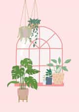 Cute Plant Card - Classic plant house created by Shannon Castleton