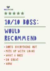 Fun review style card created by HGH ILLUSTRATIONS