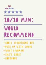 Heartfelt Birthday Card - Mam - 10/10 created by HGH ILLUSTRATIONS