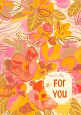 Floral hand drawn card created by Gigi Rosado