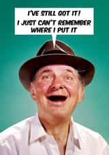 Funny Birthday Card - Can't Remember created by Dean Morris Cards