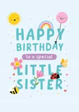 Cute Birthday Card - Little Sister created by Macie Dot Doodles