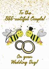 The perfect card for  a Bee-autiful on their wedding day! created by Purple Umbrella