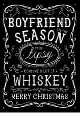 Funny Christmas Card - Boyfriend - Jack Daniels Whiskey created by  la la la     Designs
