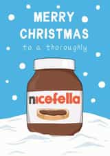 Funny Christmas Card - Nutella - Nicefella created by Running with Scissors