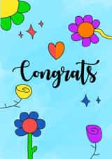 Cute congratulations card for a loved one - Congrats created by WimCards
