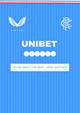 Rangers Fan - Birthday Card - 2023/24 Home Football Strip created by DesignedbyMC