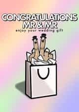 Rude Gift Bag - Wedding - Mr & Mr created by fyou cards