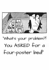 Any occasion - any recipient - four poster bed. created by The Doldrums