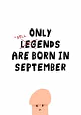 Rude Birthday Card - September - Bellends created by AbiGoLucky