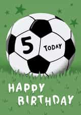 Football 5th Birthday Card created by Macie Dot Doodles