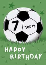Football 7th Birthday Card created by Macie Dot Doodles