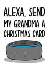 Christmas Card for Grandma | Alexa Card created by TeePee Creations