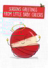 Funny Christmas Card - Little Baby Cheesus created by Quitting Hollywood