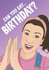 Ms Rachel Birthday Card - Songs For Littles created by Bonne Nouvelle