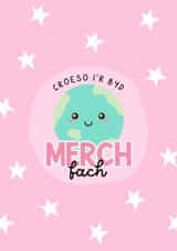 New Baby Girl Welsh Card - March Fach Croeso i'r Byd Cymraeg created by Queen B & Co.