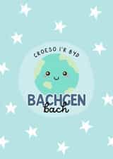 New Baby Boy Welsh Card | Bachgen Bach | Cymraeg created by Queen B & Co.
