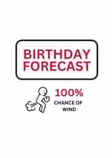 Birthday Forecast 100% Chance of Wind created by Kelly May