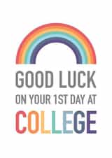 Good Luck Starting College Rainbow Card created by Studio 9