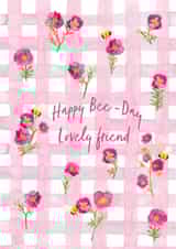 Cute Birthday Card - Lovely Friend created by Paint to Paper Designs