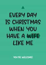 Funny Christmas Card - Husband created by Twisted Haggis