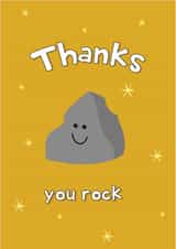 Cute Thank You Card - You Rock created by @Laura Lonsdale Designs