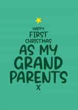 Christmas Card For Grandparents - First Christmas created by Twisted Haggis