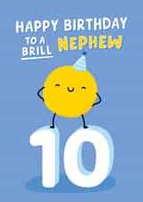 Cute Birthday Card - Nephew -10th created by Macie Dot Doodles