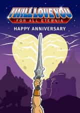 I will love you for all Eternia - Happy Anniversary created by Doodle by Day
