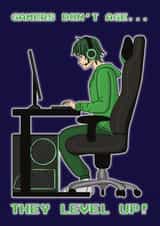 Video Gaming Birthday Card For Him - Gamers Level Up! created by @Cupsie's Creations