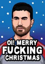 Funny and Rude Christmas Card - Ted Lasso - Roy Kent created by All Things Banter