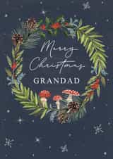 Traditional Christmas Card - Grandad - Wreath created by Making Meadows Ltd