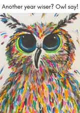 Funny birthday card for significant other / friend / family created by Julia Herd