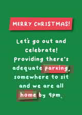 Merry Christmas - Celebrate - Home by 9pm Card created by Hartfelt Designs