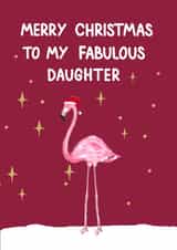 Cute Christmas Card For Daughter - Fabulous Daughter Christmas created by Naughty Nice