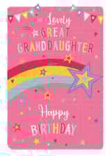 Traditional Birthday Card - Great Granddaughter created by IC&G