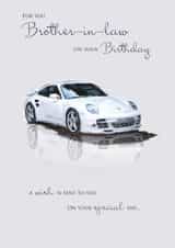 Traditional Birthday Card - Brother In Law - Cars created by IC&G