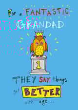Funny Birthday Card - Grandad - Better with Age created by IC&G