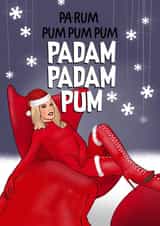 Funny Christmas Card - Kylie Minogue - Padam created by I Draw Stuff 