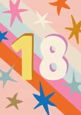 Pretty Birthday Card - 18th created by The Pattern Press