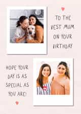 Personalised Birthday Photo Card created by @hollielonglanddesigns - Mum heartfelt Birthday Personalised Photo Card 20400