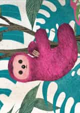 Cute sloth card - Birthday Hugs - sloth day created by Ilana Ewing