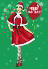 Taylor Eras Inspired Christmas Card, Swift Christmas Themed Card, created by GREEDY LAB