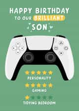 Funny Birthday Card - Son - Gaming created by Macie Dot Doodles